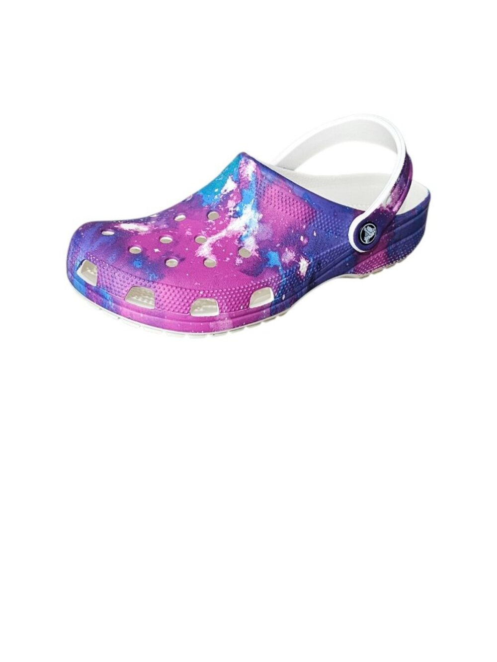 Crocs Baya Slip On Clog Vibrant Tie-Dye Sandals Pink Purple Women's 10 Men 8 - Picture 2 of 10